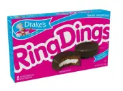 New Exclusive Drake's Ring Dings Chocolate Frosted Creme Filled 11.55oz