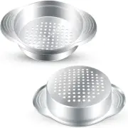 2 Pcs Can Strainer Stainless Steel Tuna Press Food Sieve Oil Drainer Remover Lid
