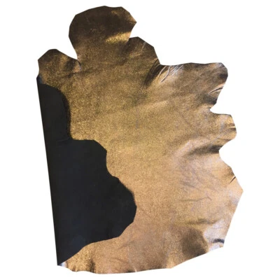 Metallic Leather Hides Soft DIY Crafting Material Sewing Fabric Durable, Thin