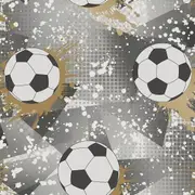Holden Decor Football Frenzy Wallpaper Holden Grey/Gold