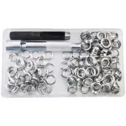 100 Sets Metal Eyelet Grommet Tool DIY Shoes Bag Leather Belt Repair Accessories