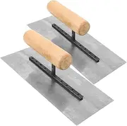 Gadpiparty Ergonomic Wood Handle Trowel Mm Drywall Tool Concrete Float for Plastering Cement Wallboard and Wood Finishing