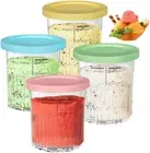 Ninja Creami Pints and Lids - 4 Pack Pot NC501 NC500 Series 11-In-1 Creamer Ice