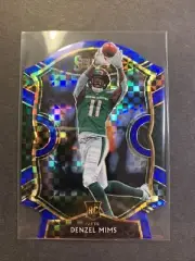 2020 Select Denzel Mims Rookie Card Blue Prizm Concourse Level - Jets Die Cut
