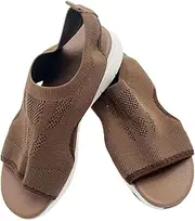 [ZPLxi] Women's Orthotic Sport Sandals, Summer Washable Slingback Orthopedic Slide Sport Sandals for Men, Casual Wedge Knit Mesh Soft Sole Sandals Slippers Women's Shoes
