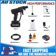 12800mA Pressure Car Wash Foam Gun Water Sprayer Cleaning Tool-Kits 5m Pipe