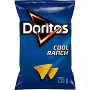 6 Bags Doritos COOL RANCH TORTILLA CHIPS LARGE 255g EACH -FRITO LAY Canada FRESH