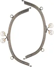 Kisangel 2PCS Floral Arched Purse Clasp Frame for Handmade Bags Sturdy Replacement Hardware for Crafting Handbags and Elegant Design for Bag Making