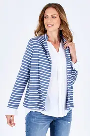 The Stripe Blazer--BIRDK-716