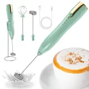 Powerful Handheld Milk Frother, Whisk Drink Mixer, Rechargeable Electric Foam...