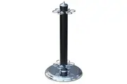 Metal Pool Snooker Billiard Table Cue Floor Stand Rack Black and Chrome