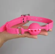 Breathable Ball Gags Silicone for Submissive Slaves Binding Open Mouth Gags