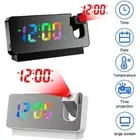 Up LED Display Timer Alarm Clock Calendar Time Digital Projection Alarm Clock