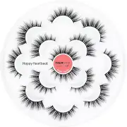 5D False Lashes Wispy Natural, Cat-Eye Short Faux Mink Lashes, Supernatural Cros