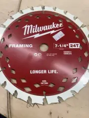 Milwaukee 48-41-0720 7-1/4" 24T Framing Circular Saw Blades SINGLE BLADE