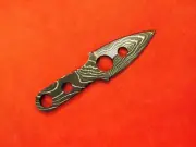 ALABAMA DAMASCUS STEEL BILLET BLADE BLANK, KNIFE MAKING SUPPLIES - 4-1/4" OAL