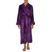 Natori Womens Purple Belted Long Robe S BHFO 6160