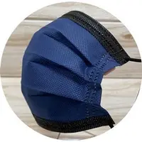 在飛比找樂天市場購物網優惠-【MIT】翔緯醫用口罩 -歐妮/撞色藍黑款☆雙鋼印☆--成人