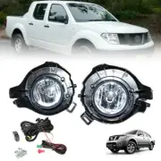 2005-2008 Fit Nissan Navara Ute D40 Fog Lamp Spot Light Black Cover Bulbs Wire