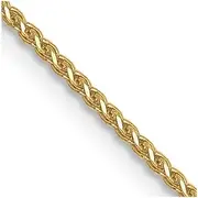 [JewelryWeb] 10k Yellow Gold Solid Polished Lobster Claw Closure 1mm Sparkle Cut Wheat Chain Necklace 61 Centimeters Chain-Necklace for Women and Men