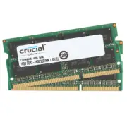 Crucial Kit 32GB (2x 16GB) DDR3L 16GB 1600MHz SODIMM 1.35V 2Rx8 Notebook Memory