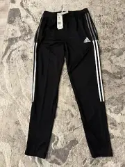 Adidas Kids Football/Soccer Tiro 21 Track Pants, Black/White, X-Large