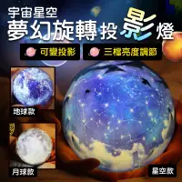 在飛比找博客來優惠-宇宙星空夢幻旋轉投影燈 星空款