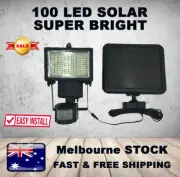 100LED Solar Sensor Security Light Outdoor FLOOD Lamp Garden Yard Lamp Motion-S
