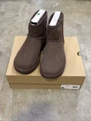 Ugg Australia Classic Mini Ii Women Winter Boots - Size:38 US:7 Chocolate Brown
