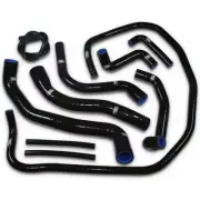 BLACK Samco Silicon Rad Hoses FOR Indian Scout Bobber 16>20