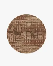 185' Round | Machine Washable Runner Rug | Kid & Pet Friendly | Indoor Rug | Brooklyn Copper Clay Rug by Architectural Digest | Ruggable