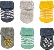 [Carter's] Baby Boys Socks 6 Pack with Non-Slip Grippers