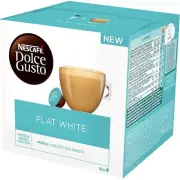 NESCAFE DOLCE GUSTO Flat White Instant Coffee | 16 Capsules/Pods in Box