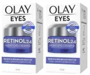 2 x Olay Eyes Retinol 24 Night Eye Cream 15ml AUTHENTIC + FREE Facemask