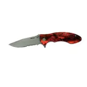 Whitby Knives Camping/Survival SS Pocket/Lock Knife Orange Camo - 2.75'' Blade