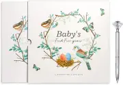 Baby Memory Book First 5 Years Journal, Unisex Animal Keepsake to Log New Born 1