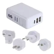 Jackson PTA7723 Worldwide USB Charger Adapter with 2x USB-A & 1x USB-C Ports Perfect for All International Travellers - Fast Charging 3.1A [PTA7723]