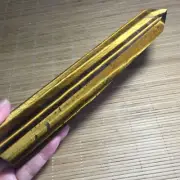 647g Natural Tiger's eye obelisk quartz crystal wand point Healing 159