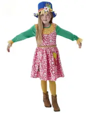Mrs Scarecrow Wizard of Oz Girls Costume