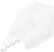 Kisangel 4pcs Car Decoration Flag Car White Hand Waving Flag Paintable Blank Banners Plastic White