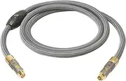 All4u BIGVS High End S-VHS Video Cable (Hosiden Male 4P to Hosiden Male 4P, Full Metal Plug) 1.5m Silver-Grey