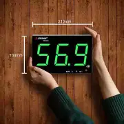 SNDWAY Wall-mounted Sound Level Meter Green Light 30-130 Db Digital Noise Meter