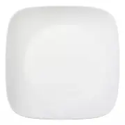 NEW 1 Corelle SQUARE PURE WHITE 10.5" DINNER Plate *Rounded Corners