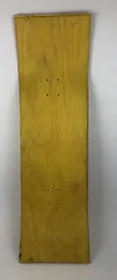 Skateboard Deck Blank Uncut 10" x 34" w 14.25 Wheelbase Pre Drilled Yellow Stain
