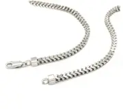 925 Sterling Silver Solid Round Franco Link 24" 5.9 mm 92 grams Chain Necklace