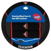 AFL Steering Wheel Cover & Seat Belt Buddies - Essendon - ACAFLESSACC