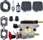 Carburettor for Stihl BG65 SH55 SH85 Leaf Blower, ADEFOL Carburettor with Gaskets Spark Plug Air Filter Fuel Line Cable Pass Part Number 4229-120-0650