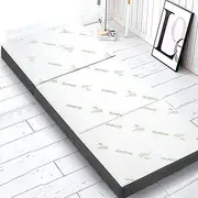 Giselle Bedding Foldable Mattress 190 x 79 x 10cm Folding Mattresses Floor Mat Cushion Covers Camping Portable Travel Sleeping, Sofa Bed Pad Home Office Bamboo Fabric Single