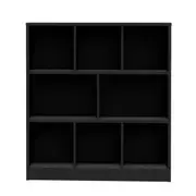 Black Stand Bookshelf Bookcase Display Unit Storage