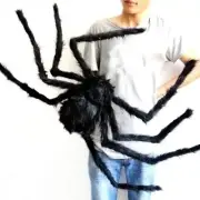 Plush Giant Spider Halloween Decor